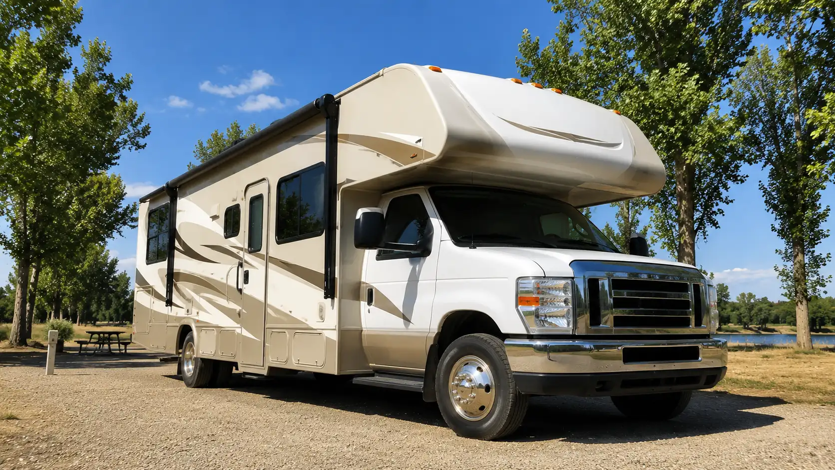 RV Electrical Repair in Sacramento, CA RV electrical repair technician diagnosing wiring fault at RV park near Sacramento CA off I-80